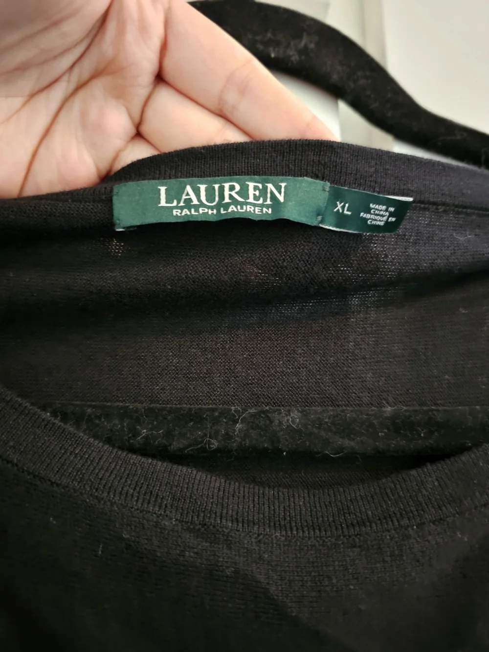 Lauren Ralph Lauren Men's Long-Sleeve Black Crewneck Sweater